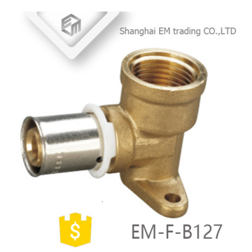 EM-F-B127 Crimped press fitting 90 degree equal Drop Ear Elbow pipe